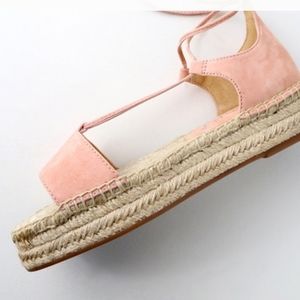 Splendid Fernanda Lace up strappy platform Espadrille Sandal